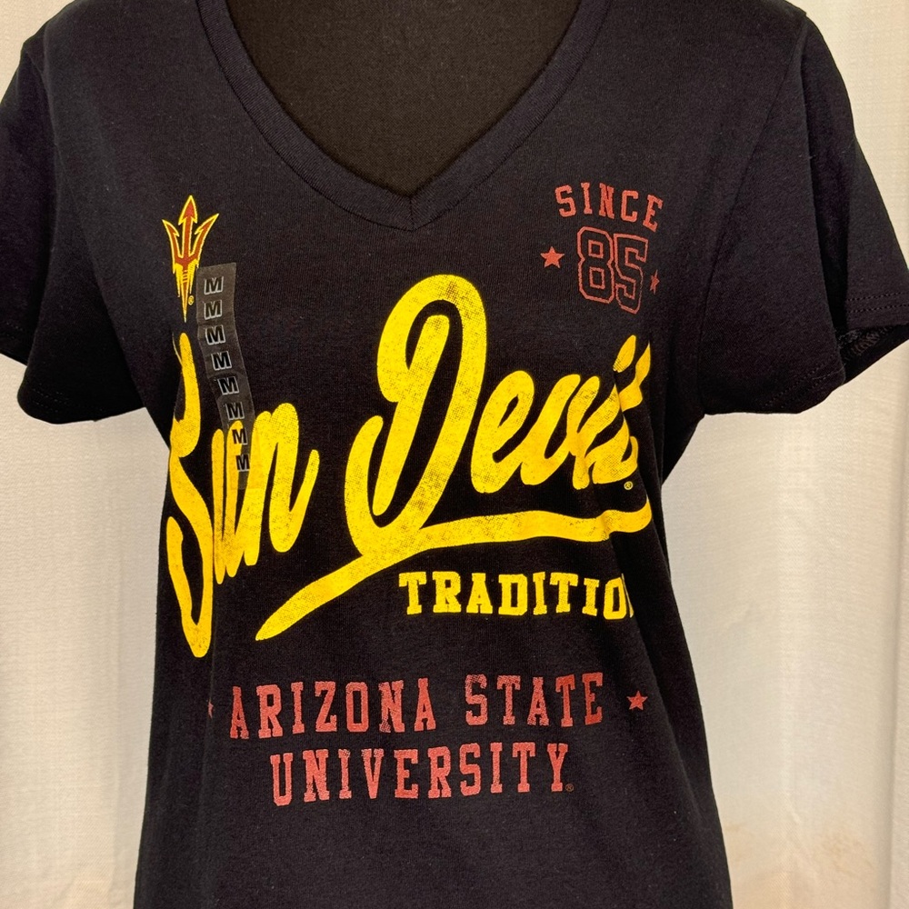 ASU Sun Devils Campus T Shirt Black Medium